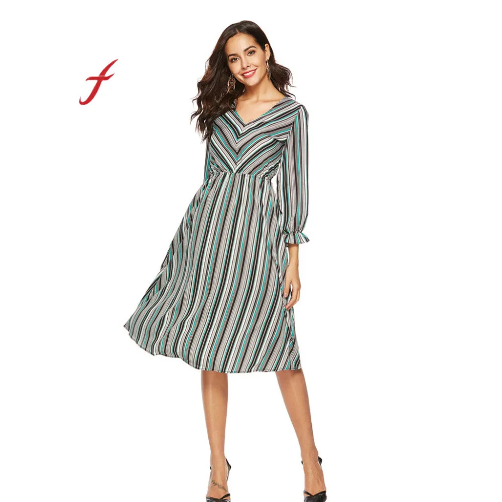 Women Daily Casual Chiffon Stripe Print V Neck Loose Long Sleeve Mini Dress Chiffon Soft Bohemian Bow A-Line dress Vestidos 2019
Women Daily Casual Chiffon Stripe Print V Neck Loose Long Sleeve Mini Dress Chiffon Soft Bohemian Bow A-Line dress Vestidos 2019