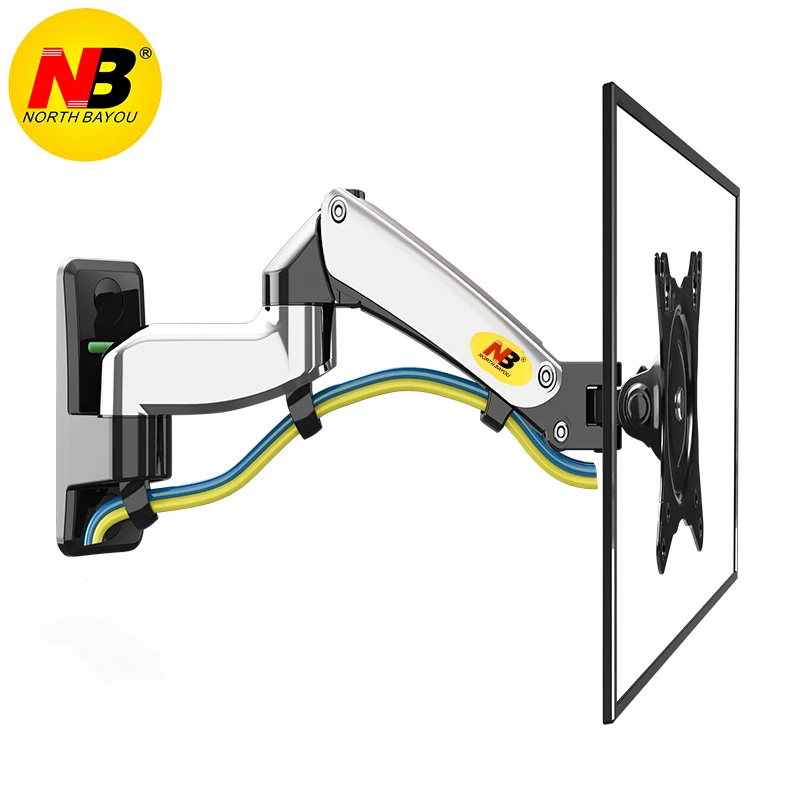 NB F150 Aluminum Alloy 360 Degree 17"-27" Monitor Holder Gas Spring Arm LED LCD TV Wall Mount Loading 2-7kgs
NB F150 Aluminum Alloy 360 Degree 17"-27" Monitor Holder Gas Spring Arm LED LCD TV Wall Mount Loading 2-7kgs