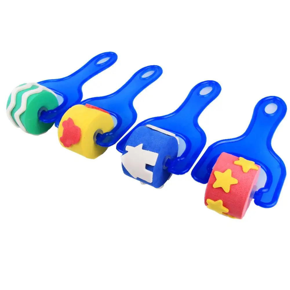 4Pcs /Set Children's DIY Art Craft Painting Tool EVA Sponge Roller Brush For Kids Early Education Drawing Toy
4Pcs /Set Children's DIY Art Craft Painting Tool EVA Sponge Roller Brush For Kids Early Education Drawing Toy