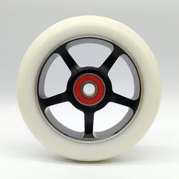 2PCS 100*24mm Stunt Scooter Wheels Aluminum Alloy Steels Hubs High Elasticity PU With ABEC-9 bearings Skating Sports Wheels
2PCS 100*24mm Stunt Scooter Wheels Aluminum Alloy Steels Hubs High Elasticity PU With ABEC-9 bearings Skating Sports Wheels