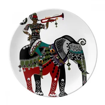 Elephant Trekking China Minority Dressing Dessert Plate Decorative Porcelain 8 inch Dinner Home
Elephant Trekking China Minority Dressing Dessert Plate Decorative Porcelain 8 inch Dinner Home