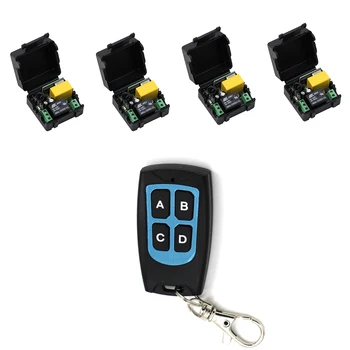 315Mhz / 433Mhz Universal AC 220V Relay 1CH Wireless Remote Control Switch Receiver Module and RF 315/433 Mhz Remote Controller
315Mhz / 433Mhz Universal AC 220V Relay 1CH Wireless Remote Control Switch Receiver Module and RF 315/433 Mhz Remote Controller