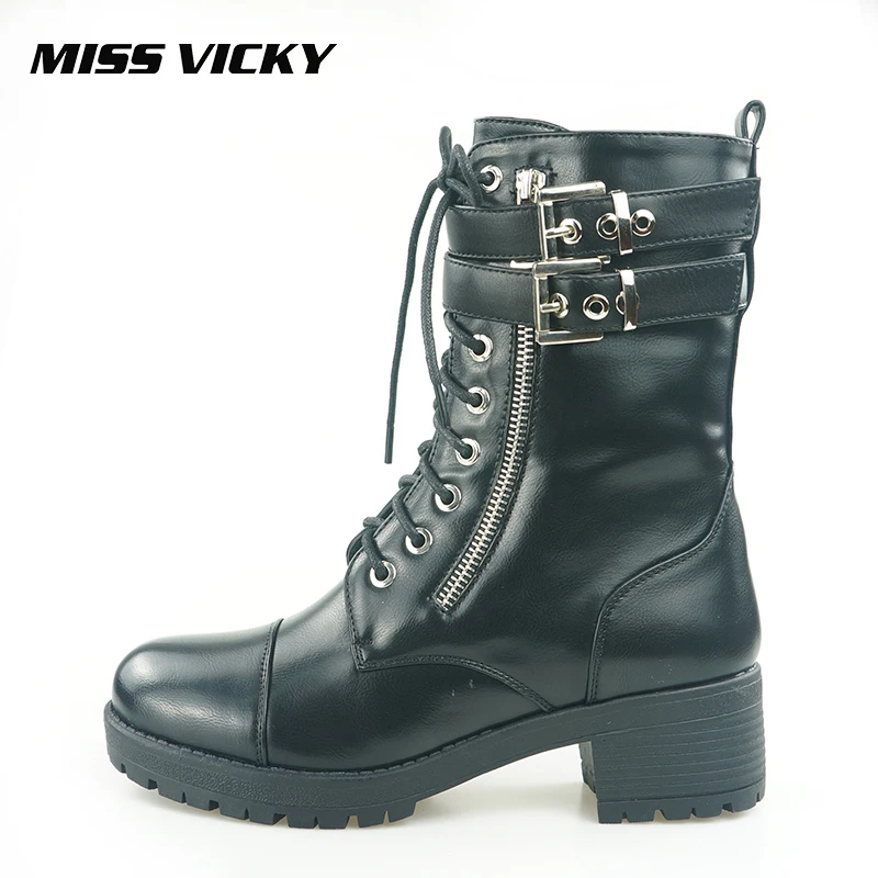 MISS VICKY Genuine plush Motorcycle boots New Zip Casual half boots black Rivet boots Buckle Low heels Women's boots
MISS VICKY Genuine plush Motorcycle boots New Zip Casual half boots black Rivet boots Buckle Low heels Women's boots
