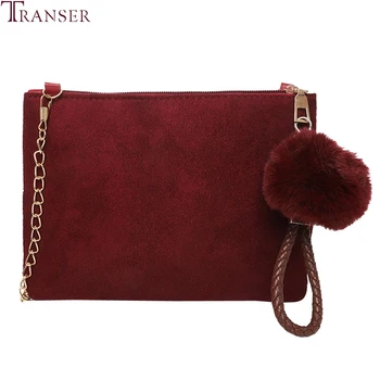Transer Crossbody Clutch Bag for Women Hairball Solid Color Shoulder Bag Female Zipper Suede Handbags Bolsas Feminina 2018 #35
Transer Crossbody Clutch Bag for Women Hairball Solid Color Shoulder Bag Female Zipper Suede Handbags Bolsas Feminina 2018 #35