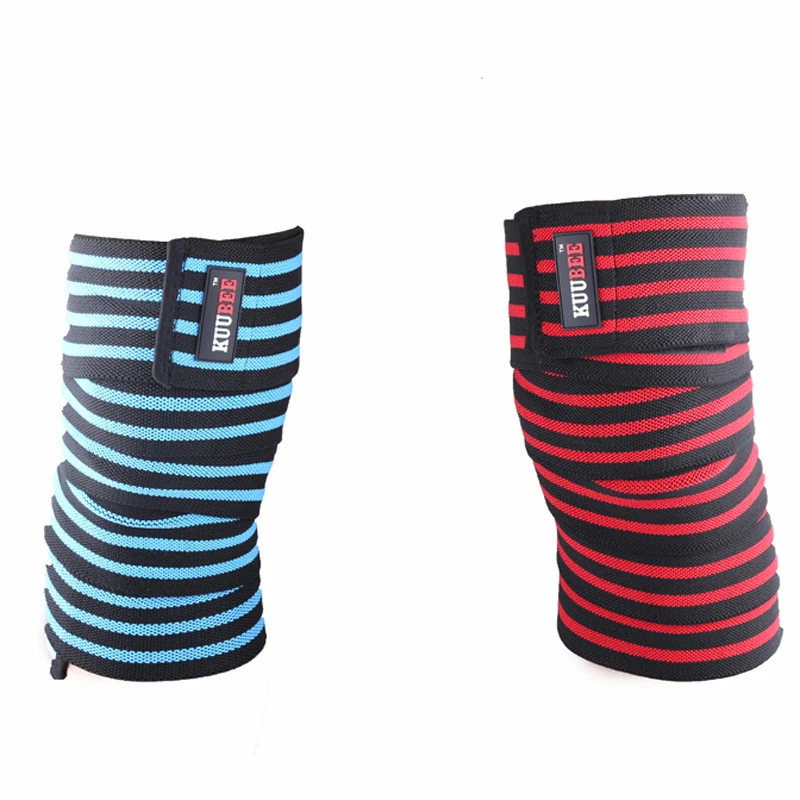 Knee Bandages Weight Lifting Squats Training Elbow Leg Pressurized Calf Support Straps Elastic Knee Wraps Knee Bandages Weight Lifting Squats Training Elbow Leg Pressurized Calf Support Straps Elastic Knee Wraps