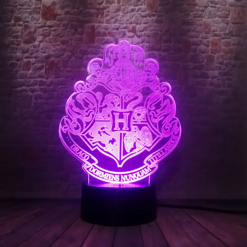 Luminous 3D Nightlight Visual Illusion LED 7 Colors Changing Light Glow Desk Decor Harry Potter Figure Hogwarts Model Toys
Luminous 3D Nightlight Visual Illusion LED 7 Colors Changing Light Glow Desk Decor Harry Potter Figure Hogwarts Model Toys