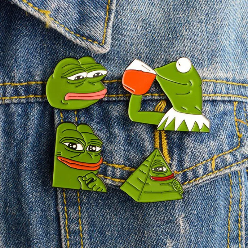 Cartoon Anime Frog Pepe Men And Women Brooch Badge Icon Pop Culture Button Clothing Denim Jacket Backpack Child Gift Accessories
Cartoon Anime Frog Pepe Men And Women Brooch Badge Icon Pop Culture Button Clothing Denim Jacket Backpack Child Gift Accessories