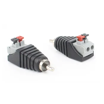 10pcs/lot Non Soldering RCA Male plug to 2pin Spring Connector RCA plug for CCTV Camera Home Theatre
10pcs/lot Non Soldering RCA Male plug to 2pin Spring Connector RCA plug for CCTV Camera Home Theatre