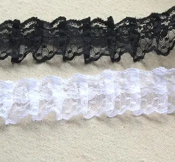 New Pleated Tulle Lace Fabric 3.5cm Trim Black White Lace Ribbon Guipure Craft Supplies Laces Sewing Accessories For Dress LT1
New Pleated Tulle Lace Fabric 3.5cm Trim Black White Lace Ribbon Guipure Craft Supplies Laces Sewing Accessories For Dress LT1