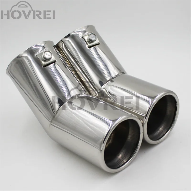 Car Style Car Tail Pipes Replacement Dual Pipes Stainless Steel Exhaust Tail Pipes Muffler Tips for VW 02-07 Golf 4 Bora Jetta
Car Style Car Tail Pipes Replacement Dual Pipes Stainless Steel Exhaust Tail Pipes Muffler Tips for VW 02-07 Golf 4 Bora Jetta