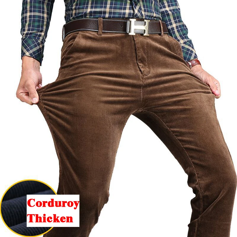 New autumn winter men's casual pants thick warm high quality corduroy trousers business loose straight pants men plus size 42
New autumn winter men's casual pants thick warm high quality corduroy trousers business loose straight pants men plus size 42