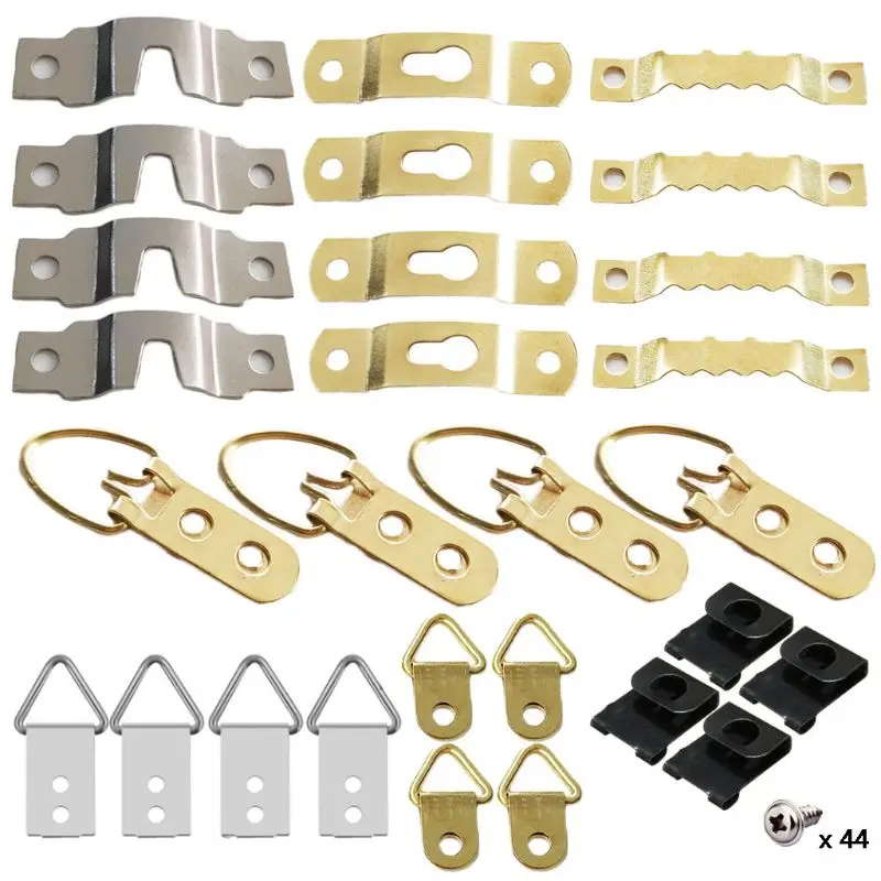 72pcs/set Photo Frame Hanging Hooks Kit Picture Hanger with Screws For Office Family Painting Assorted Types
72pcs/set Photo Frame Hanging Hooks Kit Picture Hanger with Screws For Office Family Painting Assorted Types