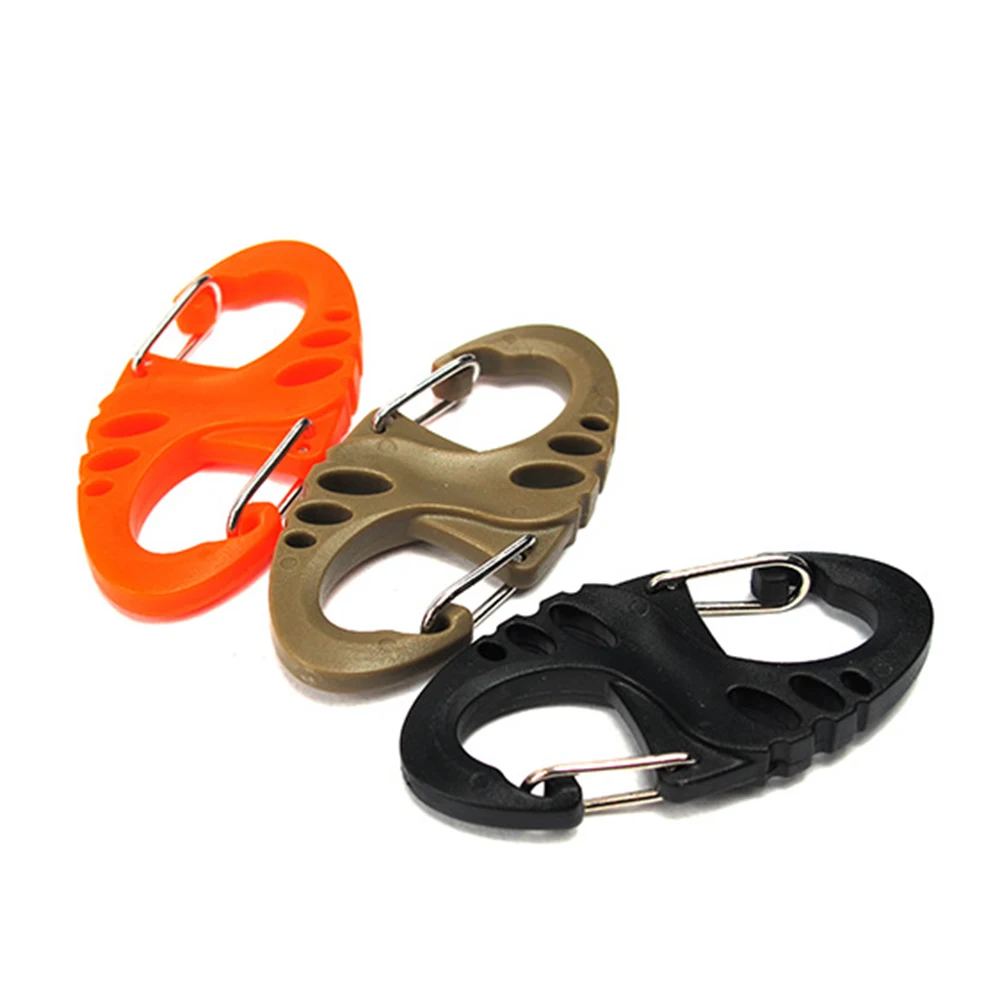 10PCS necessary keychain EDC Tool Outdoors Camping Survival nylon Climbing Carabiner Buckle Clip Hook Hiking 8 Shape key ring
10PCS necessary keychain EDC Tool Outdoors Camping Survival nylon Climbing Carabiner Buckle Clip Hook Hiking 8 Shape key ring
