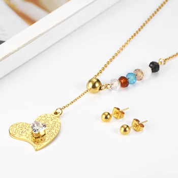 XUANHUA Heart Earring Necklace Sets Clover Stainless Steel Jewelry Woman Vogue 2019 Charm Accessories Jewelry Sets
XUANHUA Heart Earring Necklace Sets Clover Stainless Steel Jewelry Woman Vogue 2019 Charm Accessories Jewelry Sets