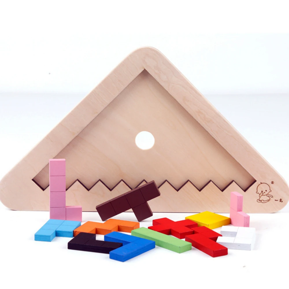 Triangle Wooden Puzzle Triangular Wood Toy for Kids 2-4 Years Trillion-shape Jointed Board 108 Reslove Ways
Triangle Wooden Puzzle Triangular Wood Toy for Kids 2-4 Years Trillion-shape Jointed Board 108 Reslove Ways