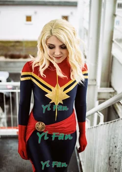 Ms.Captain Carol Danvers Women Superhero Costume Spandex Zentai Suit For Halloween Party Cosplay Costume
Ms.Captain Carol Danvers Women Superhero Costume Spandex Zentai Suit For Halloween Party Cosplay Costume