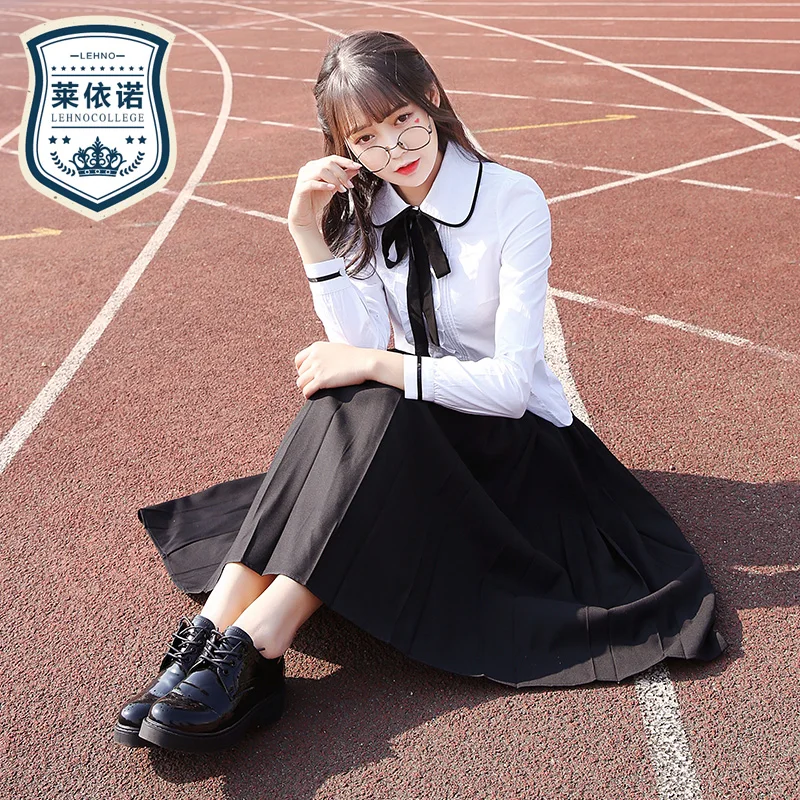 Brand LEHNO Fashion Trend Students School Uniforms Long Sleeved Shirts Sets Spring Girls Uniforms Blouse+Skirt+Tie 3pcs Suit
Brand LEHNO Fashion Trend Students School Uniforms Long Sleeved Shirts Sets Spring Girls Uniforms Blouse+Skirt+Tie 3pcs Suit
