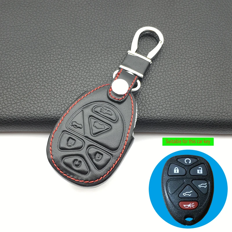 100% Leather Car Key Case Shell Remote Fob For GMC Yukon Tahoe Chevrolet Suburban 6 Buttons Intelligent Protect Bag Accessories
100% Leather Car Key Case Shell Remote Fob For GMC Yukon Tahoe Chevrolet Suburban 6 Buttons Intelligent Protect Bag Accessories