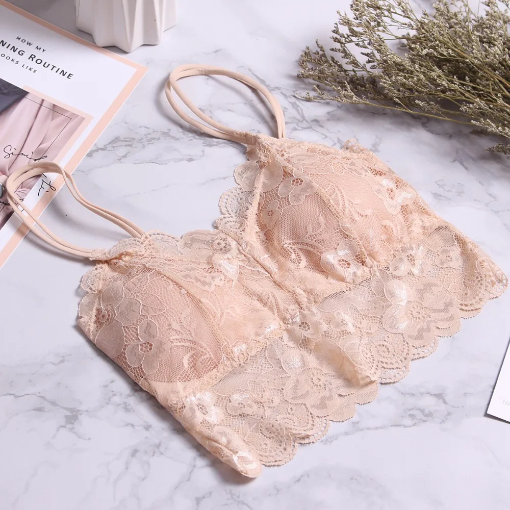 Hot Sale 2019 Summer Full Cup Brallets For Women Wear Camisoles Tank Basic Style Sexy Mulheres Plain Camisole Lace Emenda
Hot Sale 2019 Summer Full Cup Brallets For Women Wear Camisoles Tank Basic Style Sexy Mulheres Plain Camisole Lace Emenda