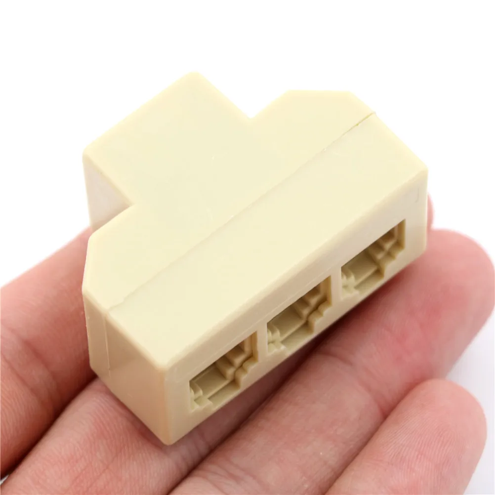 One Piece 6P4C RJ11 Telephone Splitter 3 Way Adapter 1 M To 3 F RJ-11 6P4C Phone Jack Splitter
One Piece 6P4C RJ11 Telephone Splitter 3 Way Adapter 1 M To 3 F RJ-11 6P4C Phone Jack Splitter