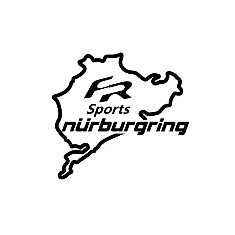 JL FR Nurburgring Спортивная наклейка спортивная гоночная в виде окна автомобиля