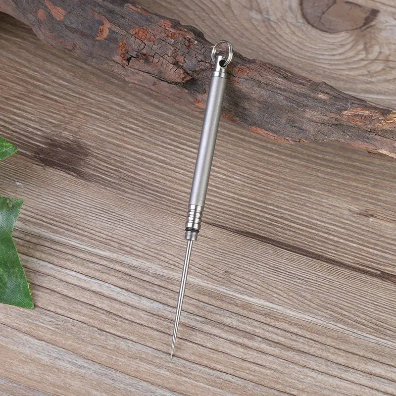 EDC Toothpick Holder Lightweight Waterproof Portable Reusable Titanium Alloy Keychain Outdoor Camping Travel Tool
EDC Toothpick Holder Lightweight Waterproof Portable Reusable Titanium Alloy Keychain Outdoor Camping Travel Tool