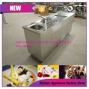 110V/220V commerical single flat pan soft serve fried ice cream machine with sink
110V/220V commerical single flat pan soft serve fried ice cream machine with sink