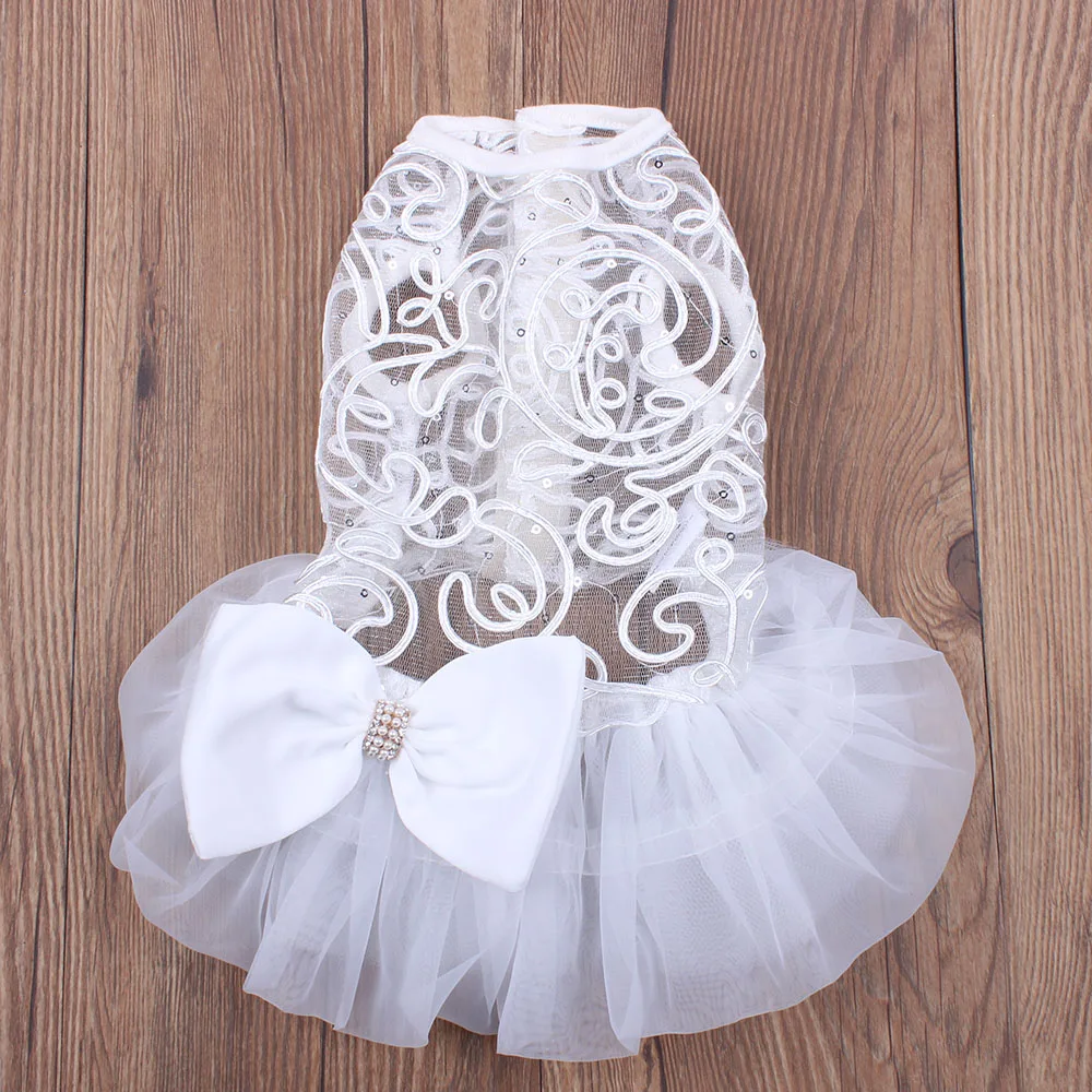 New Pet Dog Wedding Dress Lace&Bow Cat Puppy Princess Dresses Party Apparel 5 sizes
New Pet Dog Wedding Dress Lace&Bow Cat Puppy Princess Dresses Party Apparel 5 sizes