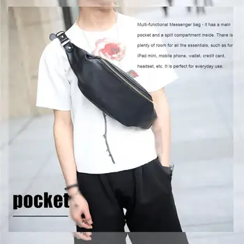 Luxury Leather Waist Bag Men's Small Chest Bag Outdoor Leisure Sling Bag Shoulder Crossbody Chest Bag Daypack For Men & Women
Luxury Leather Waist Bag Men's Small Chest Bag Outdoor Leisure Sling Bag Shoulder Crossbody Chest Bag Daypack For Men & Women