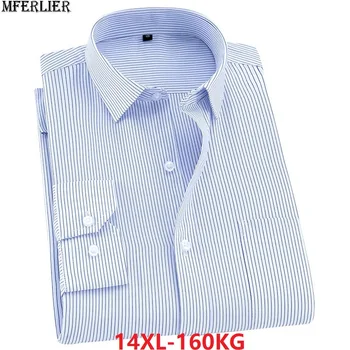 MFERLIER spring mens striped shirts formal Long sleeve 9XL 10XL larger plus size big 12XL office Dress shirts formal 12XL 58 60
MFERLIER spring mens striped shirts formal Long sleeve 9XL 10XL larger plus size big 12XL office Dress shirts formal 12XL 58 60