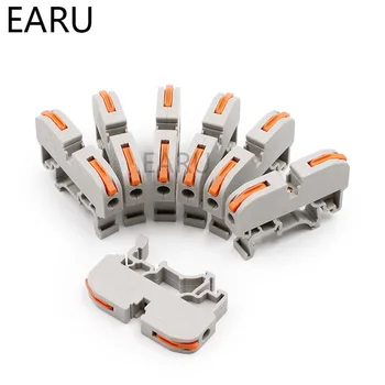 

LSA-1 PCT-211 Din Rail Type Quick Fast Connection Terminal Wire Splicing Press Type Connector Instead Of UK2.5B Terminal Block