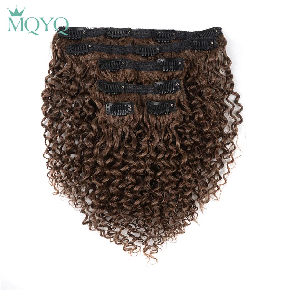 MQYQ Hair 12inch Clip in Hair Extensions Kinky Curly Black Brown Brazilian Human hair 6pcs Non Remy Hair
MQYQ Hair 12inch Clip in Hair Extensions Kinky Curly Black Brown Brazilian Human hair 6pcs Non Remy Hair