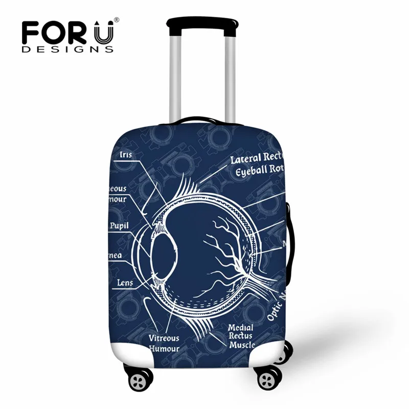 Чехол для багажа FORUDESIGNS с оптометрическим рисунком чехол багажника подходит 18-30