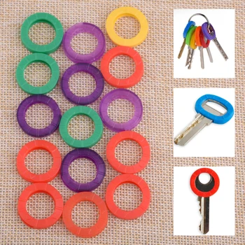 DWCX 16Pcs Mixed Color Identification Silicone Key Rings Hollow Caps Covers Tags Identifier For Common Sized Commercial Door Key
DWCX 16Pcs Mixed Color Identification Silicone Key Rings Hollow Caps Covers Tags Identifier For Common Sized Commercial Door Key