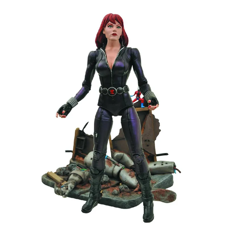 

Avengers:Infinity War Superhero Black Widow 15CM Scenes Statue PVC Action Figure Collection Model Toy X1380