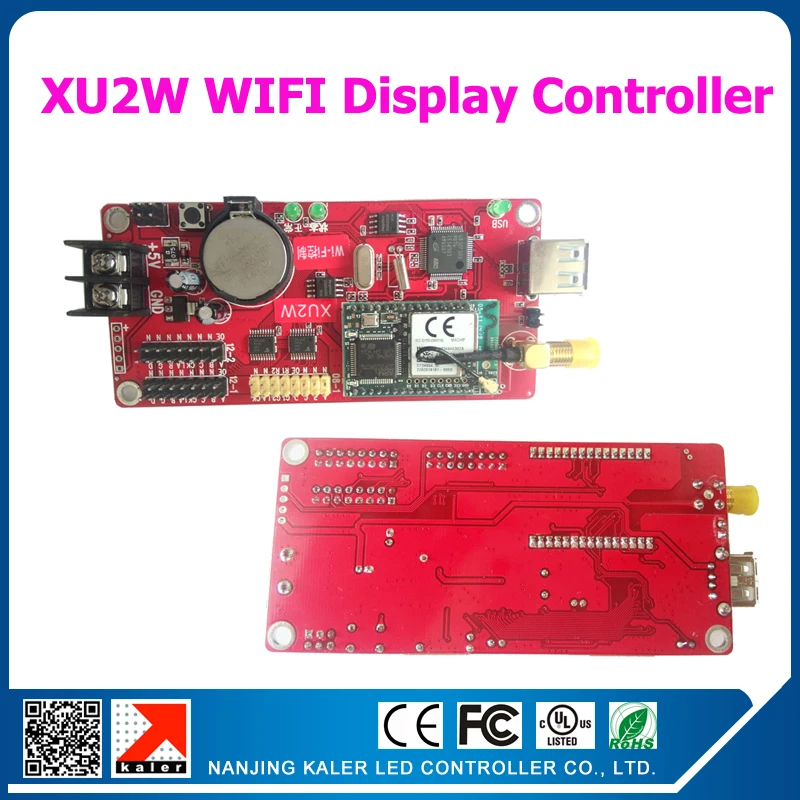 kaler WIFI nUSB display control card support P10 led display message board single color moving text display controller card XU2W
kaler WIFI nUSB display control card support P10 led display message board single color moving text display controller card XU2W