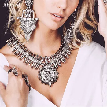 Ahmed 2-color Retro Pendant Alloy Necklace For Women Vintage Antique Charm Statement Necklaces Collier Fashion Jewelry
Ahmed 2-color Retro Pendant Alloy Necklace For Women Vintage Antique Charm Statement Necklaces Collier Fashion Jewelry