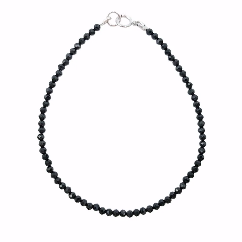 NEW Natural Genuine Stone Black Spinels 2-3mm faceted Beads Delicate bracelet 7.5"
NEW Natural Genuine Stone Black Spinels 2-3mm faceted Beads Delicate bracelet 7.5"