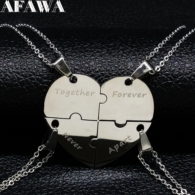 2019 Best Friend Stainless Steel Necklaces & Pendants for Women Heart Silver Color Statement Necklace Jewelry collares N18112
2019 Best Friend Stainless Steel Necklaces & Pendants for Women Heart Silver Color Statement Necklace Jewelry collares N18112