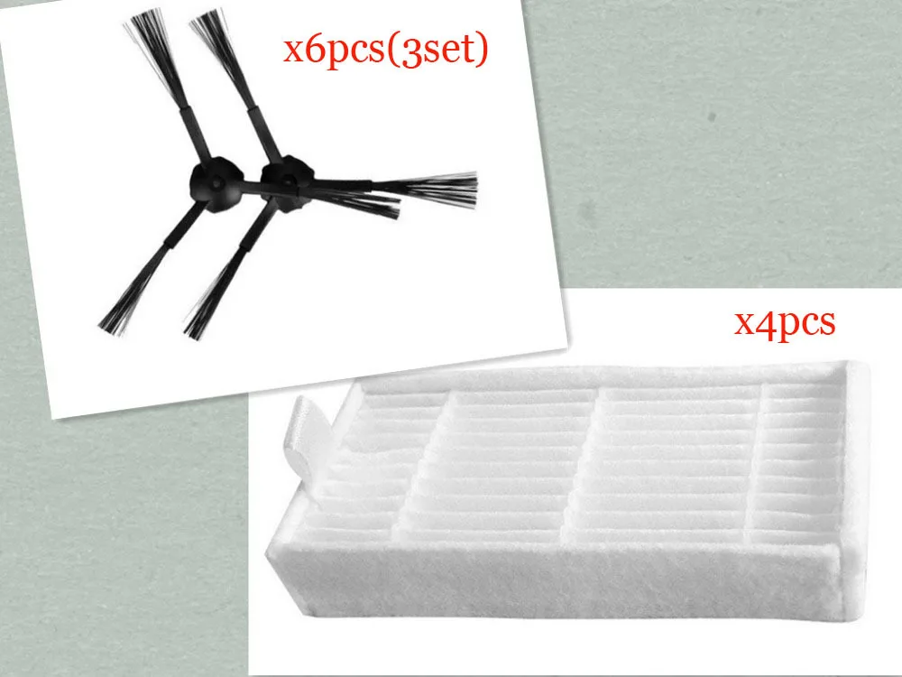Vacuum Cleaner Accessories Pack for panda x500 ECOVACS CR120 X600 Side Brush X 6pcs (3set)+ hepa Filter X4pcs
Vacuum Cleaner Accessories Pack for panda x500 ECOVACS CR120 X600 Side Brush X 6pcs (3set)+ hepa Filter X4pcs
