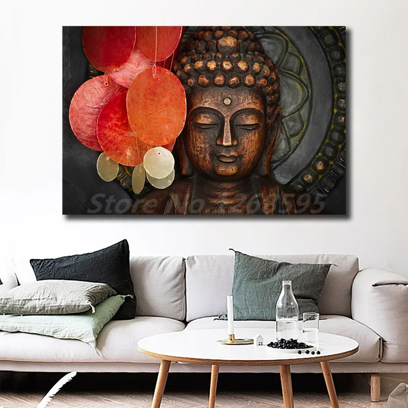 Thai Style Golden Buddha Face HD Wall Art Canvas Poster And Print Canvas Painting Decorative Picture For Living Room Home Decor
Thai Style Golden Buddha Face HD Wall Art Canvas Poster And Print Canvas Painting Decorative Picture For Living Room Home Decor