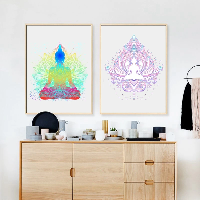 Sitting Buddha Wall Art Canvas Prints And Poster , Buddha With Mandala Canvas Paintinng Wall Pictures Home Decor
Sitting Buddha Wall Art Canvas Prints And Poster , Buddha With Mandala Canvas Paintinng Wall Pictures Home Decor