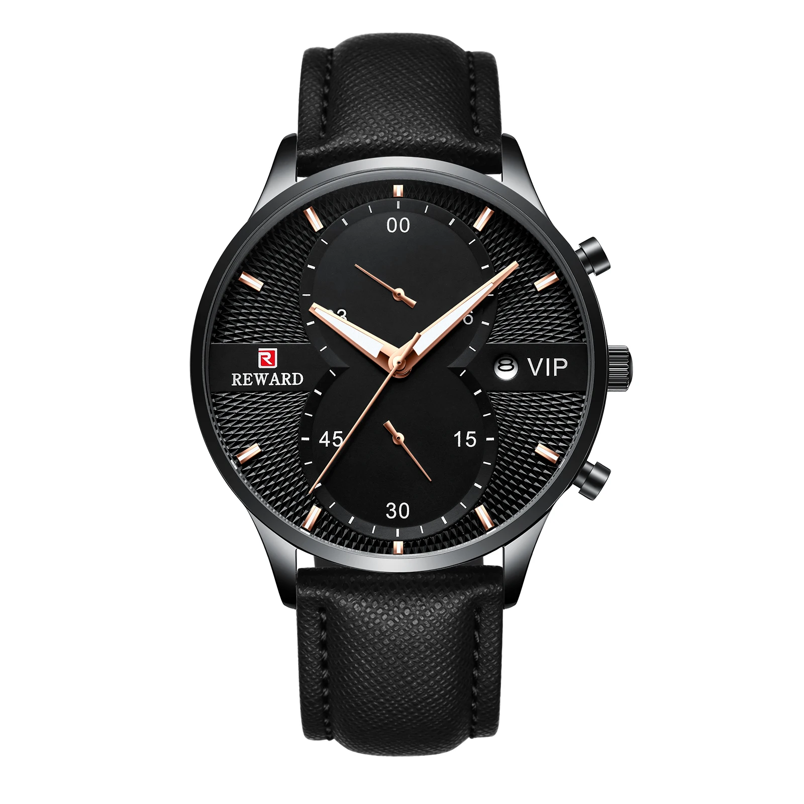 REWARD Brand Men's Leather strap Waterproof Men's Watch business Luminous, chronograph Men Watch calendar relojes para hombre
REWARD Brand Men's Leather strap Waterproof Men's Watch business Luminous, chronograph Men Watch calendar relojes para hombre