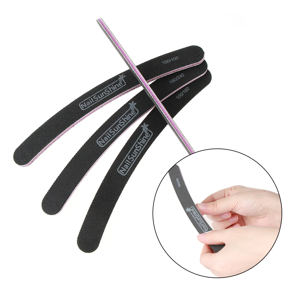 1PC Double Sided Nail Files Sanding Polishing Buffer Pedicure Manicure Professional Nail Care Beauty Tools Black Boats
1PC Double Sided Nail Files Sanding Polishing Buffer Pedicure Manicure Professional Nail Care Beauty Tools Black Boats