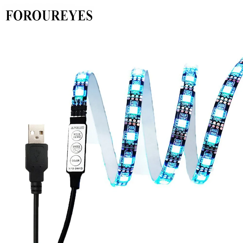 5m RGB LED Strip Waterproof SMD 5050 USB LED 30LEDs/m Christmas desk Decor lamp tape For TV Background Lighting LED strip light
5m RGB LED Strip Waterproof SMD 5050 USB LED 30LEDs/m Christmas desk Decor lamp tape For TV Background Lighting LED strip light
