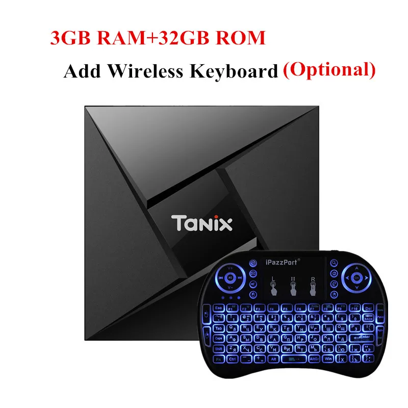 Tanix TX9 Pro Android 7.1 Smart TV Box Amlogic S912 Octa Core Set-top Box 3GB 32GB Bluetooth 4.1 1000M LAN 4K HDMI Media Player
Tanix TX9 Pro Android 7.1 Smart TV Box Amlogic S912 Octa Core Set-top Box 3GB 32GB Bluetooth 4.1 1000M LAN 4K HDMI Media Player