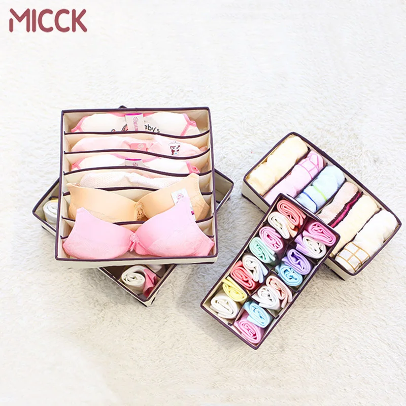 MICCK 4 pcs/Set Hot Selling Nonwoven Beige Storage Box Container Drawer Divider Lidded Closet Boxes For Ties Socks Bra Underwear
MICCK 4 pcs/Set Hot Selling Nonwoven Beige Storage Box Container Drawer Divider Lidded Closet Boxes For Ties Socks Bra Underwear