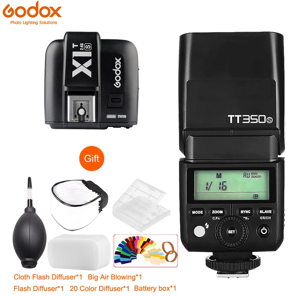GODOX Flash TT350 Mini Flash Light 2.4G Wireless HSS TLL 1/8000s + Trigger for Canon Nikon Sony Fuji Olympus Panasonic Pentax
GODOX Flash TT350 Mini Flash Light 2.4G Wireless HSS TLL 1/8000s + Trigger for Canon Nikon Sony Fuji Olympus Panasonic Pentax