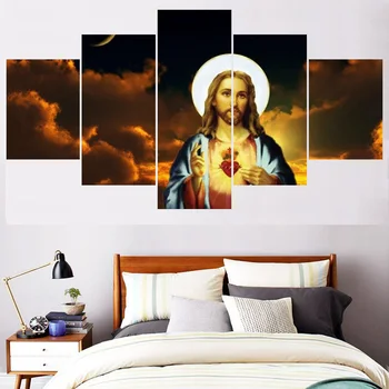 5 Pcs Classical Wall Art Modular Pictures Home Decor Jesus Canvas Painting Calligraphy Living Room HD Printed Figure Paintings
5 Pcs Classical Wall Art Modular Pictures Home Decor Jesus Canvas Painting Calligraphy Living Room HD Printed Figure Paintings