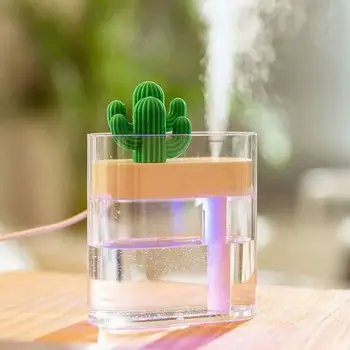 160ML Ultrasonic Air Humidifier Clear Cactus Color Light USB Essential Oil Diffuser Car Purifier Aroma Diffusor Anion Mist Maker
160ML Ultrasonic Air Humidifier Clear Cactus Color Light USB Essential Oil Diffuser Car Purifier Aroma Diffusor Anion Mist Maker